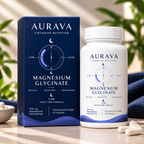 AURAVA Magnesium Glycinate | L-Theanine & Ashwagandha